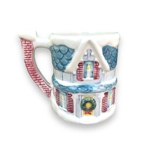 CLAIRE BURKE Christmas Embossed Relief ceramic Mug